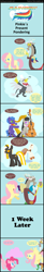 Size: 1024x6223 | Tagged: safe, artist:narflarg, character:discord, character:fluttershy, character:gustave le grande, character:octavia melody, character:pinkie pie, oc, species:griffon, chocolate milk, comic, gustave le grande
