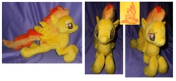 Size: 1312x608 | Tagged: safe, artist:sophillia, character:spitfire, irl, photo, plushie, solo