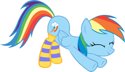 Size: 5000x2906 | Tagged: safe, artist:artpwny, character:rainbow dash, species:pegasus, species:pony, absurd resolution, clothing, cute, eyes closed, female, iwtcird, mare, simple background, socks, solo, stretching, striped socks, transparent background, vector