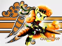 Size: 1998x1498 | Tagged: safe, artist:europamaxima, character:carrot top, character:golden harvest, badass, bandana, carrot, female, solo