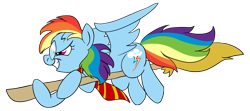 Size: 2083x924 | Tagged: safe, artist:rannva, character:rainbow dash, cosplay, female, glasses, harry potter, solo