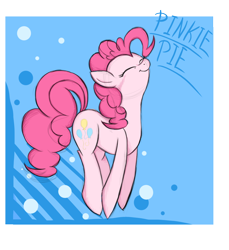 Size: 1100x1200 | Tagged: safe, artist:natsu714, character:pinkie pie, female, solo, text