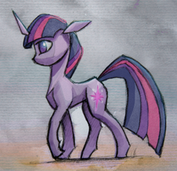 Size: 1024x986 | Tagged: safe, artist:i-am-knot, character:twilight sparkle, female, profile, solo, walking