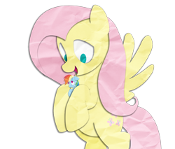 Size: 1000x850 | Tagged: safe, artist:narflarg, character:fluttershy, character:rainbow dash, holding, micro