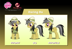 Size: 1087x734 | Tagged: safe, artist:flamingo1986, character:daring do, art guide, female, solo