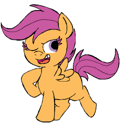 Size: 423x434 | Tagged: safe, artist:darlimondoll, character:scootaloo, female, solo