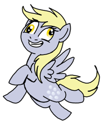 Size: 344x408 | Tagged: safe, artist:darlimondoll, character:derpy hooves, species:pegasus, species:pony, female, mare, smiling, solo