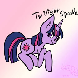 Size: 894x894 | Tagged: safe, artist:katedoof, character:twilight sparkle, female, solo