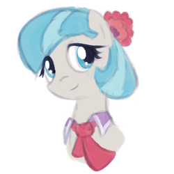 Size: 1000x999 | Tagged: safe, artist:shovrike, character:coco pommel, episode:rarity takes manehattan, g4, my little pony: friendship is magic, female, solo