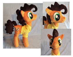 Size: 1308x1011 | Tagged: safe, artist:sophillia, character:cheese sandwich, episode:pinkie pride, g4, my little pony: friendship is magic, irl, photo, plushie, solo, that was fast