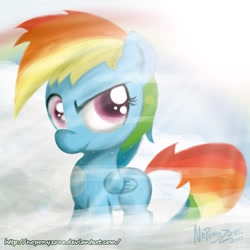 Size: 999x999 | Tagged: safe, artist:noponyzone, character:rainbow dash, female, filly, filly rainbow dash, solo