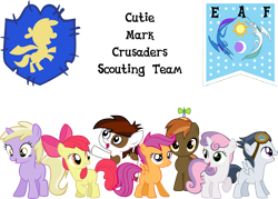 Size: 1400x1000 | Tagged: safe, artist:leapingriver, artist:sonicthehedgehogpl, character:apple bloom, character:button mash, character:dinky hooves, character:pipsqueak, character:rumble, character:scootaloo, character:sweetie belle, cutie mark crusaders, fanfic, fanfic art, simple background, transparent background, vector