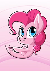Size: 1024x1449 | Tagged: safe, artist:galaxyart, character:pinkie pie, crayon, female, solo