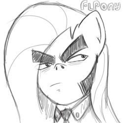 Size: 999x999 | Tagged: safe, artist:noponyzone, character:fluttershy, amarao, flcl, parody