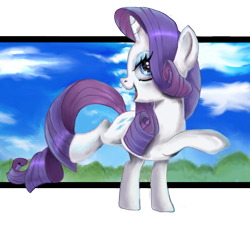 Size: 800x800 | Tagged: safe, artist:schnuffitrunks, character:rarity, female, solo