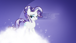Size: 1920x1080 | Tagged: safe, artist:divideddemensions, artist:feitaru, character:rarity, alternate hairstyle, aqua, barbie girl, crystallized, lens flare, lyrics, song reference, vector, wallpaper