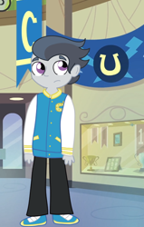 Size: 416x653 | Tagged: safe, artist:schwarzekatze4, character:rumble, harmony-verse, my little pony:equestria girls, alternate universe, equestria girls-ified, male, solo