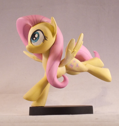 Size: 800x848 | Tagged: safe, artist:frozenpyro71, character:fluttershy, action pose, craft, irl, sculpture, solo, spread wings, wings