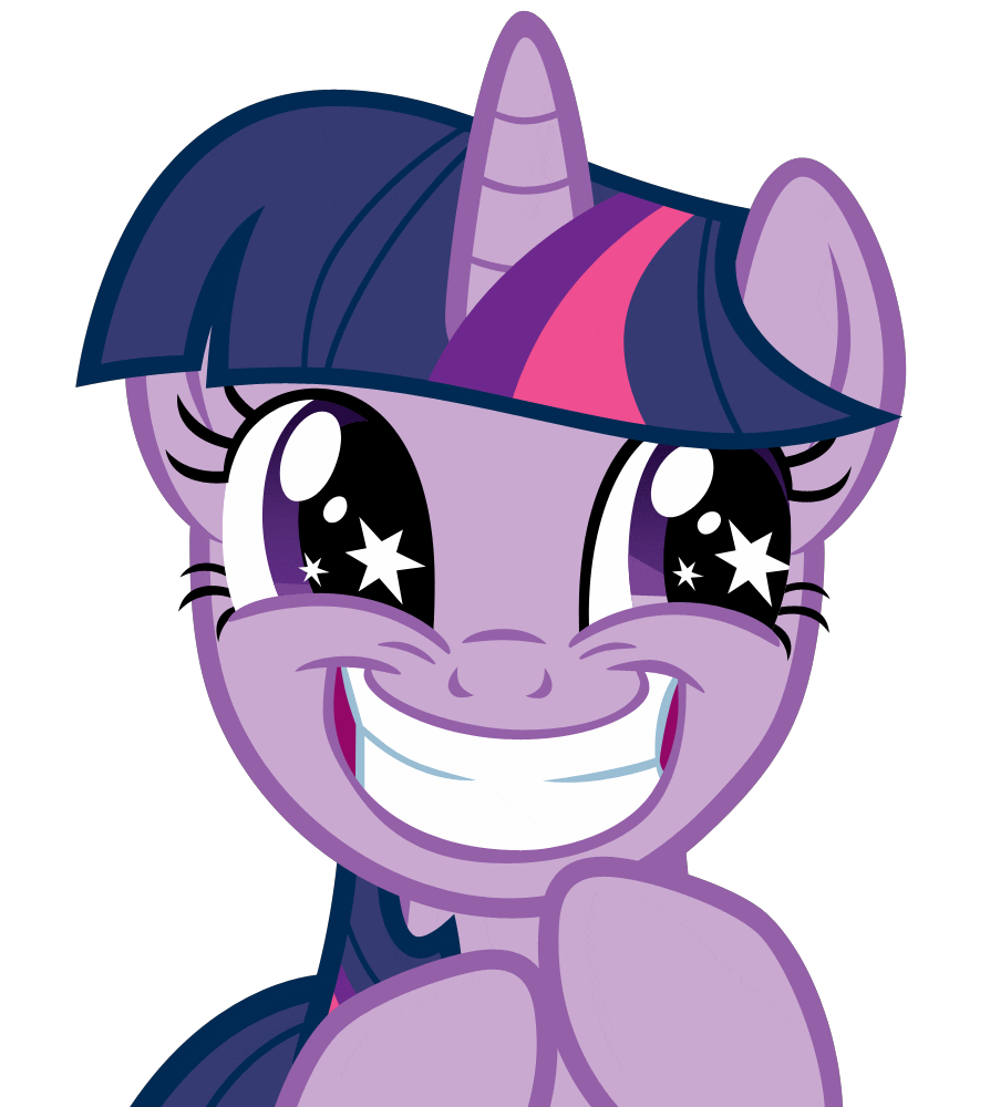 Size: 894x1000 | Tagged: safe, artist:atomicgreymon, character:twilight sparkle, species:pony, species:unicorn, animated, female, grin, mare, rapeface, reaction image, rubbing hooves, simple background, smiling, solo, squee, starry eyes, transparent background, vector, wingding eyes
