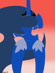 Size: 1200x1600 | Tagged: safe, artist:nadvgia, character:princess luna, species:alicorn, species:pony, album cover, cover, electronic music, female, jean-michel jarre, mare, minimalist, parody, ponified, ponified album cover, rendez-vous, solo