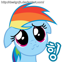 Size: 600x600 | Tagged: safe, artist:php94, character:rainbow dash, cute, dashabetes, female, korean, pouting, puppy dog eyes, simple background, solo, transparent background, vector