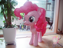 Size: 1024x768 | Tagged: safe, artist:php94, artist:znegil, character:pinkie pie, craft, irl, papercraft, solo