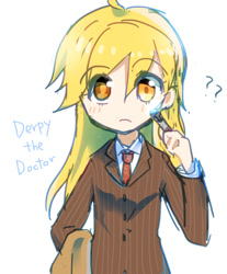 Size: 360x434 | Tagged: safe, artist:c-minded, character:derpy hooves, species:human, cosplay, female, humanized, pixiv, solo, sonic screwdriver, tenth doctor