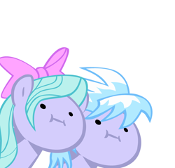Size: 908x869 | Tagged: safe, artist:haloreplicas, artist:the guy that does the reaction face vectors, character:cloudchaser, character:flitter, /mlp/, reaction, wut face