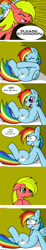 Size: 513x2808 | Tagged: safe, artist:claireannecarr, character:applejack, character:rainbow dash, ship:appledash, ask, ask maplejack, cowboys and equestrians, female, lesbian, mad (tv series), mad magazine, maplejack, mistaken identity, shipping, tumblr