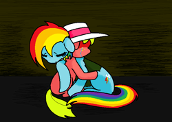 Size: 684x487 | Tagged: safe, artist:claireannecarr, character:rainbow dash, ask, ask maplejack, cowboys and equestrians, crying, mad (tv series), mad magazine, maplejack, tumblr
