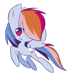 Size: 549x600 | Tagged: safe, artist:lillynya, character:rainbow dash, female, solo