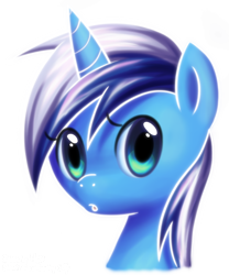 Size: 990x1192 | Tagged: safe, artist:lillynya, character:minuette, species:pony, species:unicorn, bust, female, looking at you, mare, portrait, simple background, solo, transparent background
