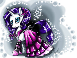 Size: 640x480 | Tagged: safe, artist:staticdragon1, character:rarity, clothing, dress, female, solo