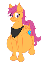 Size: 1800x2800 | Tagged: safe, artist:slimeyjenkins, character:scootaloo, belly, female, hyper, hyper pregnancy, impossibly large belly, pregnant, solo