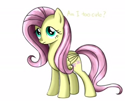 Size: 2250x1830 | Tagged: safe, artist:robsa990, character:fluttershy, bronybait, cute, dawwww, female, hnnng, question, shyabetes, solo, talking