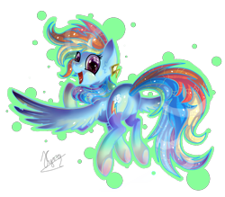Size: 970x850 | Tagged: safe, artist:hilloty, character:rainbow dash, species:pegasus, species:pony, clothing, ear piercing, female, flying, looking at you, looking back, mare, multicolored hair, piercing, plot, rainbow socks, rear view, simple background, smiling, socks, solo, striped socks, transparent background