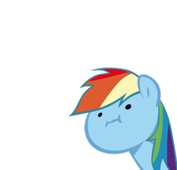 Size: 900x861 | Tagged: safe, artist:haloreplicas, character:rainbow dash, simple background, transparent background, vector, wut face