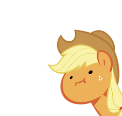 Size: 900x861 | Tagged: safe, artist:haloreplicas, character:applejack, simple background, transparent background, vector, wut face