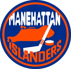Size: 701x676 | Tagged: safe, artist:lyraheartstrngs, hockey, logo, logo parody, manehattan, new york islanders, nhl