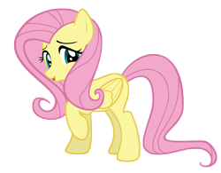 Size: 10000x7817 | Tagged: safe, artist:gratlofatic, character:fluttershy, species:pegasus, species:pony, absurd resolution, female, mare, raised hoof, simple background, solo, transparent background, vector