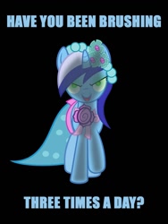 Size: 900x1200 | Tagged: safe, artist:flutterguy317, character:minuette, episode:a canterlot wedding, g4, my little pony: friendship is magic, black background, brushie brushie, simple background, vector, zombie pony