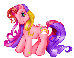 Size: 702x551 | Tagged: safe, artist:prettywitchdoremi, character:rainbow flash (g3), g3, female, solo