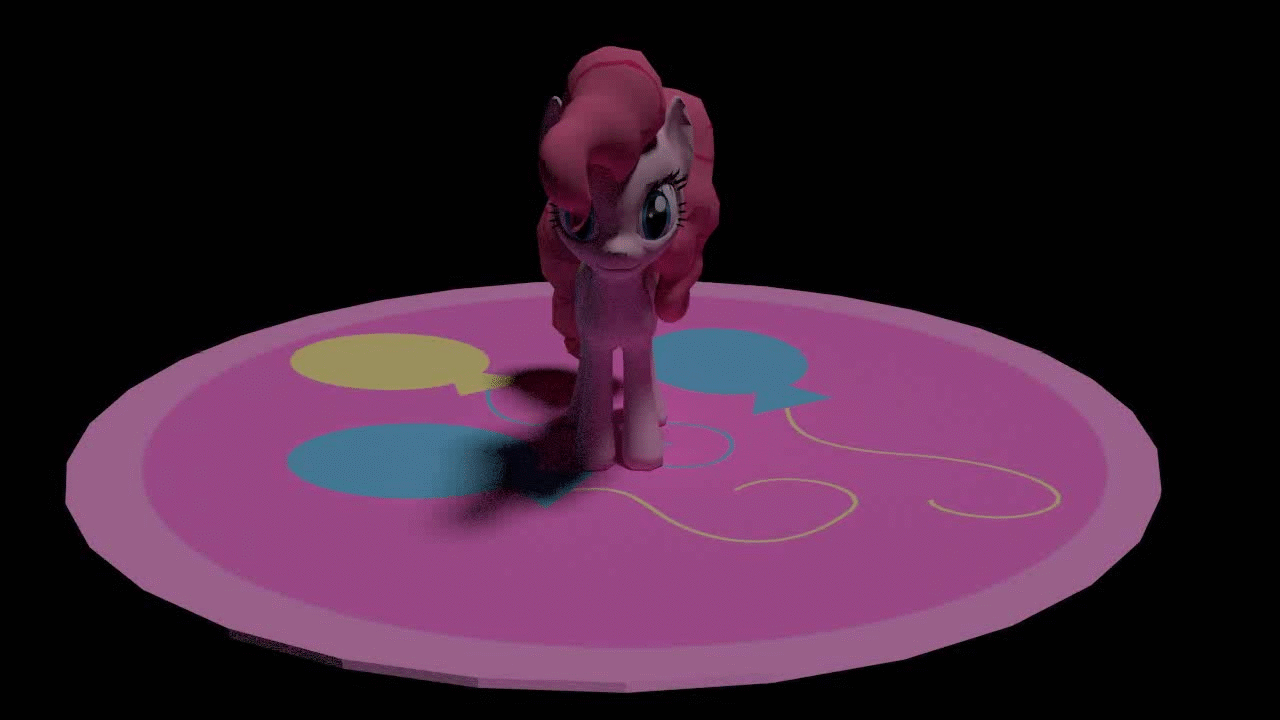 Size: 1280x720 | Tagged: safe, artist:mrbrunoh1, character:pinkie pie, 3d, animated, blender, female, solo, spitfiresparkle