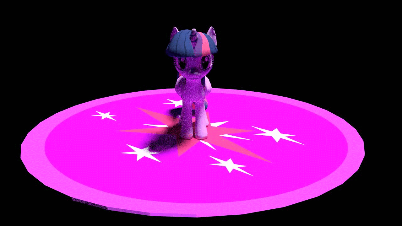 Size: 1280x720 | Tagged: safe, artist:mrbrunoh1, character:twilight sparkle, character:twilight sparkle (alicorn), species:alicorn, species:pony, 3d, animated, blender, female, mare, solo, spitfiresparkle