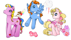 Size: 1920x1080 | Tagged: safe, artist:prettywitchdoremi, character:danny williams, character:megan williams, character:molly williams, g1, g3, cutie mark, g1 to g3, generation leap, plot, ponified