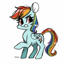 Size: 569x526 | Tagged: safe, artist:dilandau203, character:rainbow dash, species:pegasus, species:pony, female, mare, simple background, smiling, solo, white background