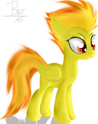Size: 795x1005 | Tagged: safe, artist:mrbrunoh1, character:spitfire, female, lineless, solo, wonderbolts