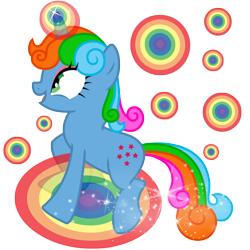 Size: 3000x3000 | Tagged: safe, artist:sunley, character:starflower, species:pony, species:unicorn, g1, g4, female, g1 to g4, generation leap, mare, rainbow, simple background, solo, transparent background