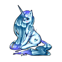 Size: 3000x3000 | Tagged: safe, artist:xkittyblue, oc, oc only, oc:icy crystal, simple background, solo, transparent background