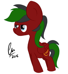 Size: 856x934 | Tagged: safe, artist:phinpie, oc, oc only, oc:crimson fall, species:pegasus, species:pony, male, serious face, solo, stallion